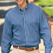 Port Authority® - Tall Long Sleeve Denim Shirt. TLS600